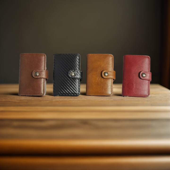 Porte Carte En Cuir Avec Fermeture