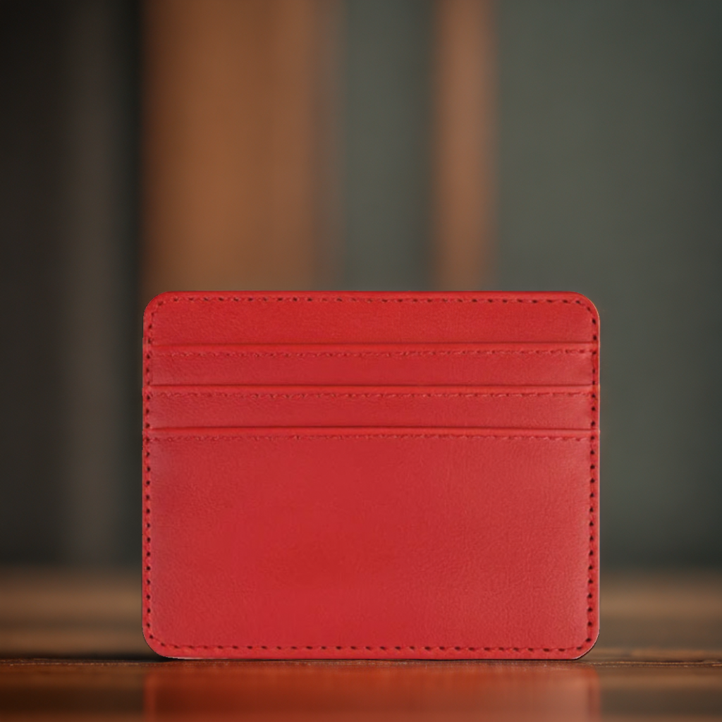 Porte Carte En Cuir Minimaliste