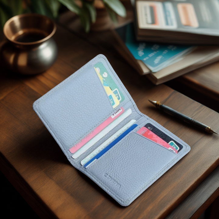 Porte Carte En Cuir Fin
