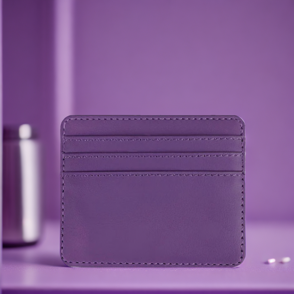 Porte Carte En Cuir Minimaliste