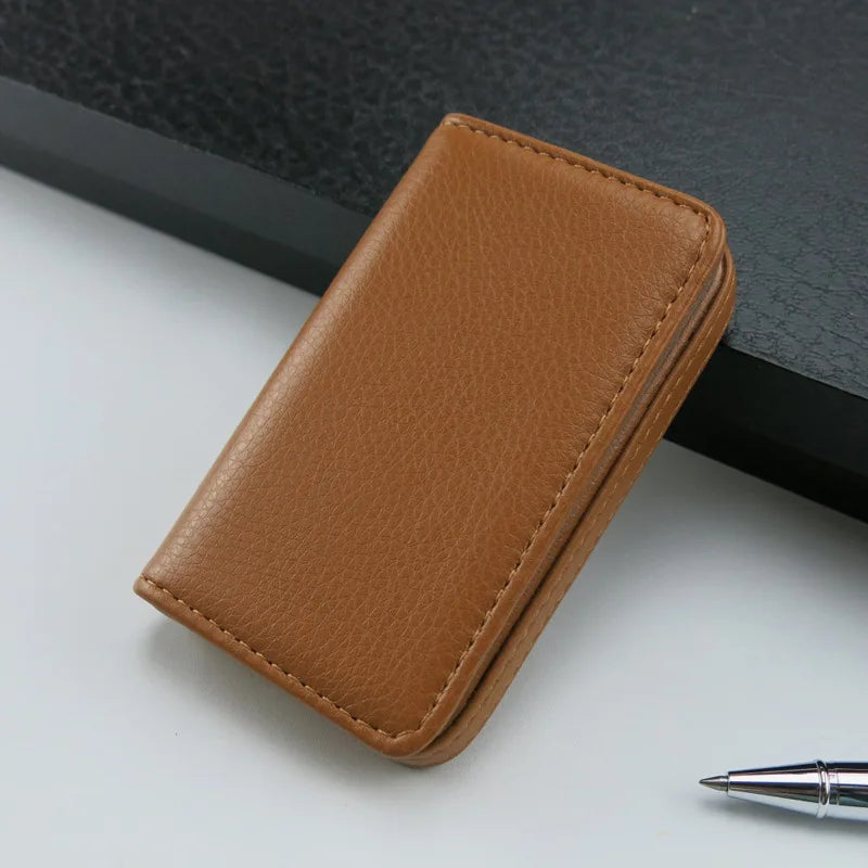 Porte Carte En Cuir Avec Pochette