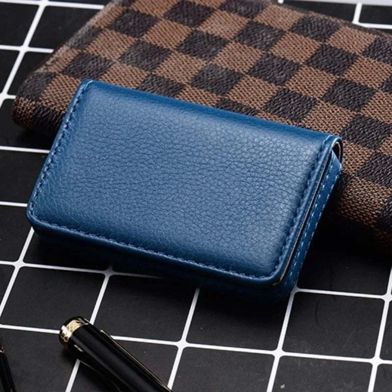 Porte Carte En Cuir Avec Pochette
