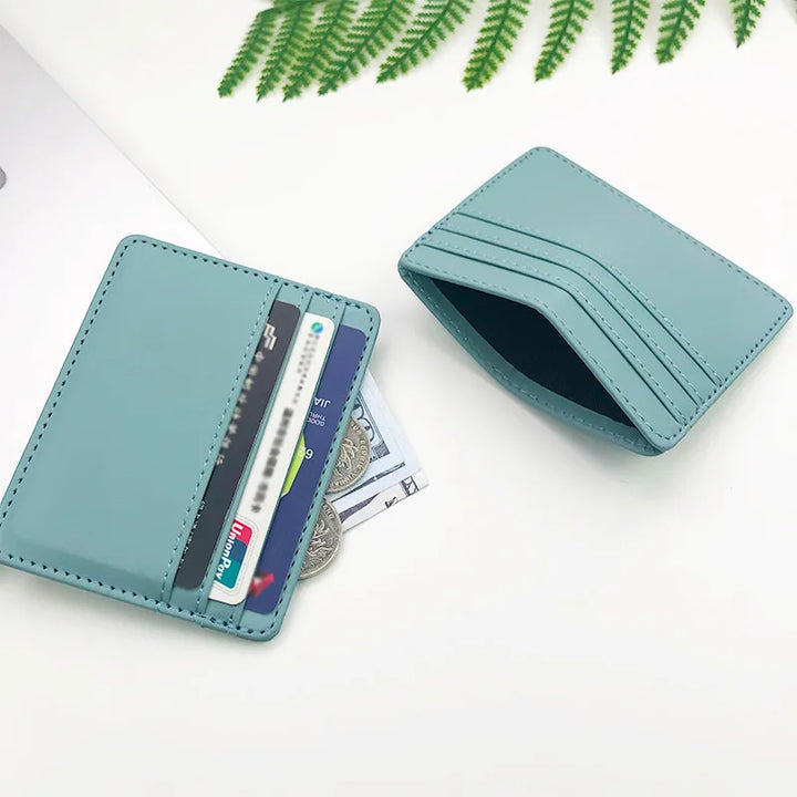 Porte Carte En Cuir Minimaliste