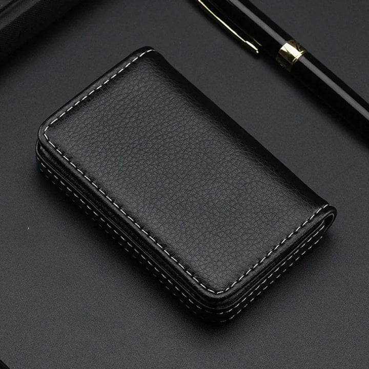 Porte Carte En Cuir Avec Pochette