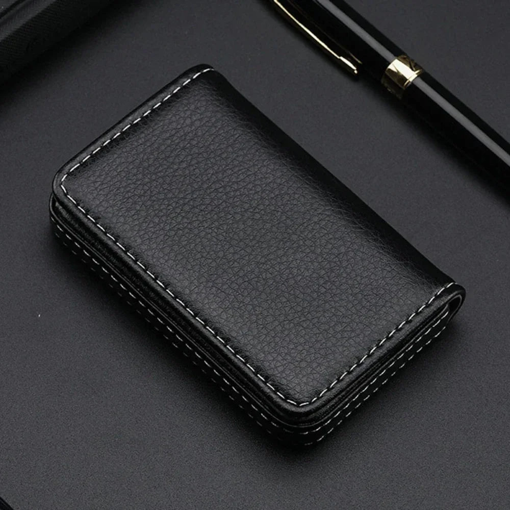 Porte Carte En Cuir Avec Pochette