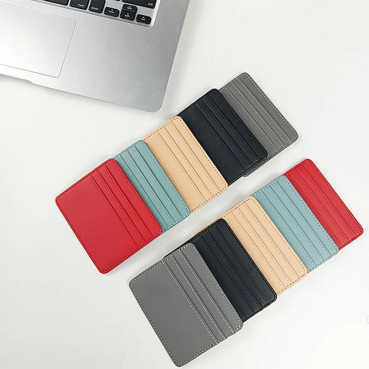 Porte Carte En Cuir Minimaliste