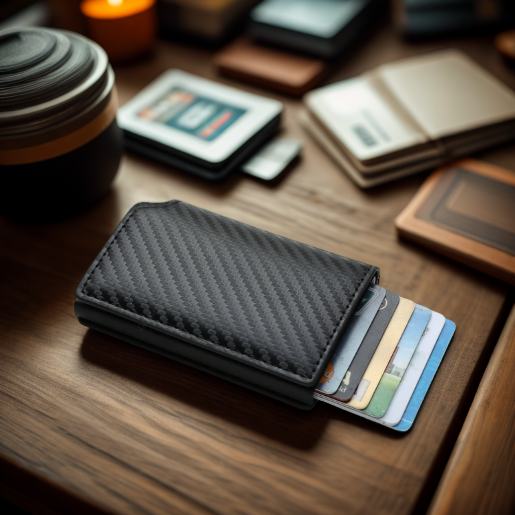 Porte Carte En Cuir Elegant