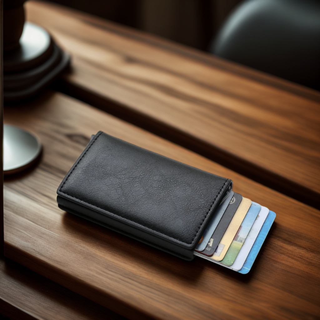 Porte Carte En Cuir Elegant