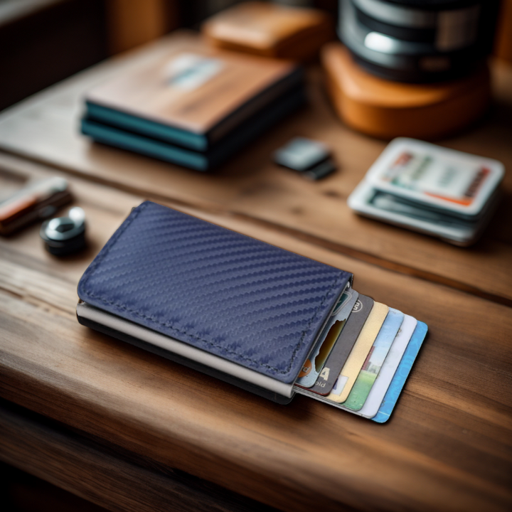 Porte Carte En Cuir Elegant